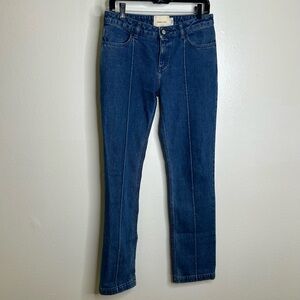 Paloma Wool 100% Cotton Front Seam Denim Straight Leg Jeans Size EU 38/ US 6